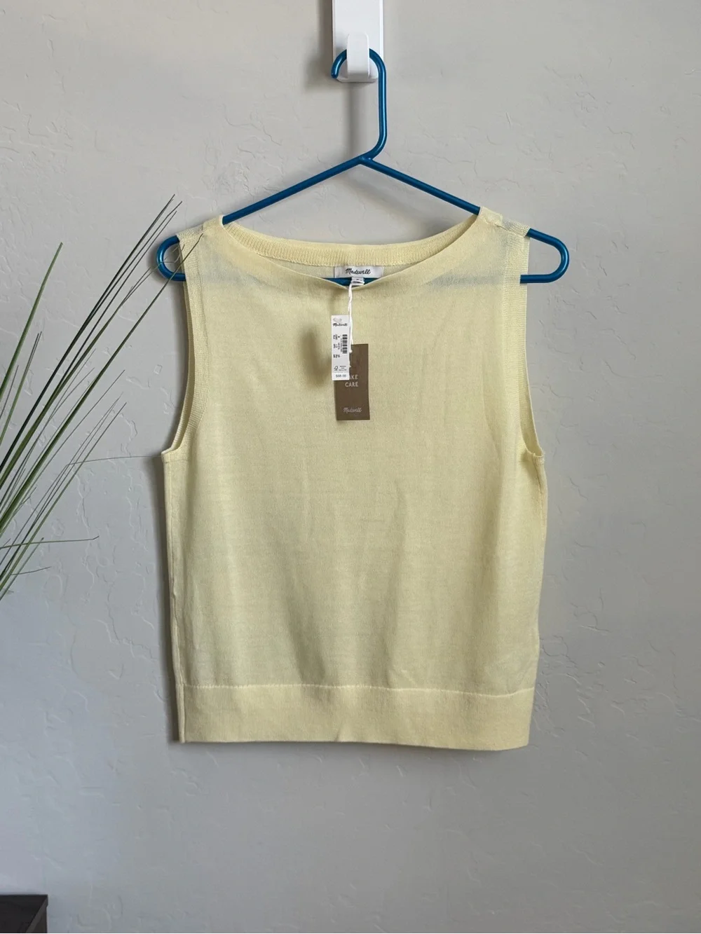 NWT Madewell Merino Wool Silk Sweater Shell Tank Top M OA057